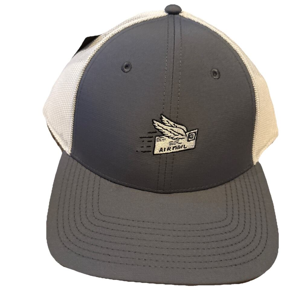 New FootJoy Air Mail Grey/White Mesh Trucker Adjustable Snapback Hat